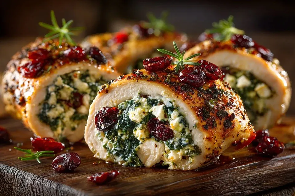 Cranberry Spinach Stuffed Chicken: Sweet, Savory & Simply Delicious