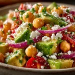 Chickpea Feta Avocado Salad: Fresh, Creamy & Packed With Flavor