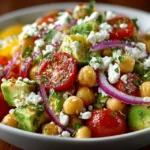 Chickpea Feta Avocado Salad: Fresh, Creamy & Packed With Flavor