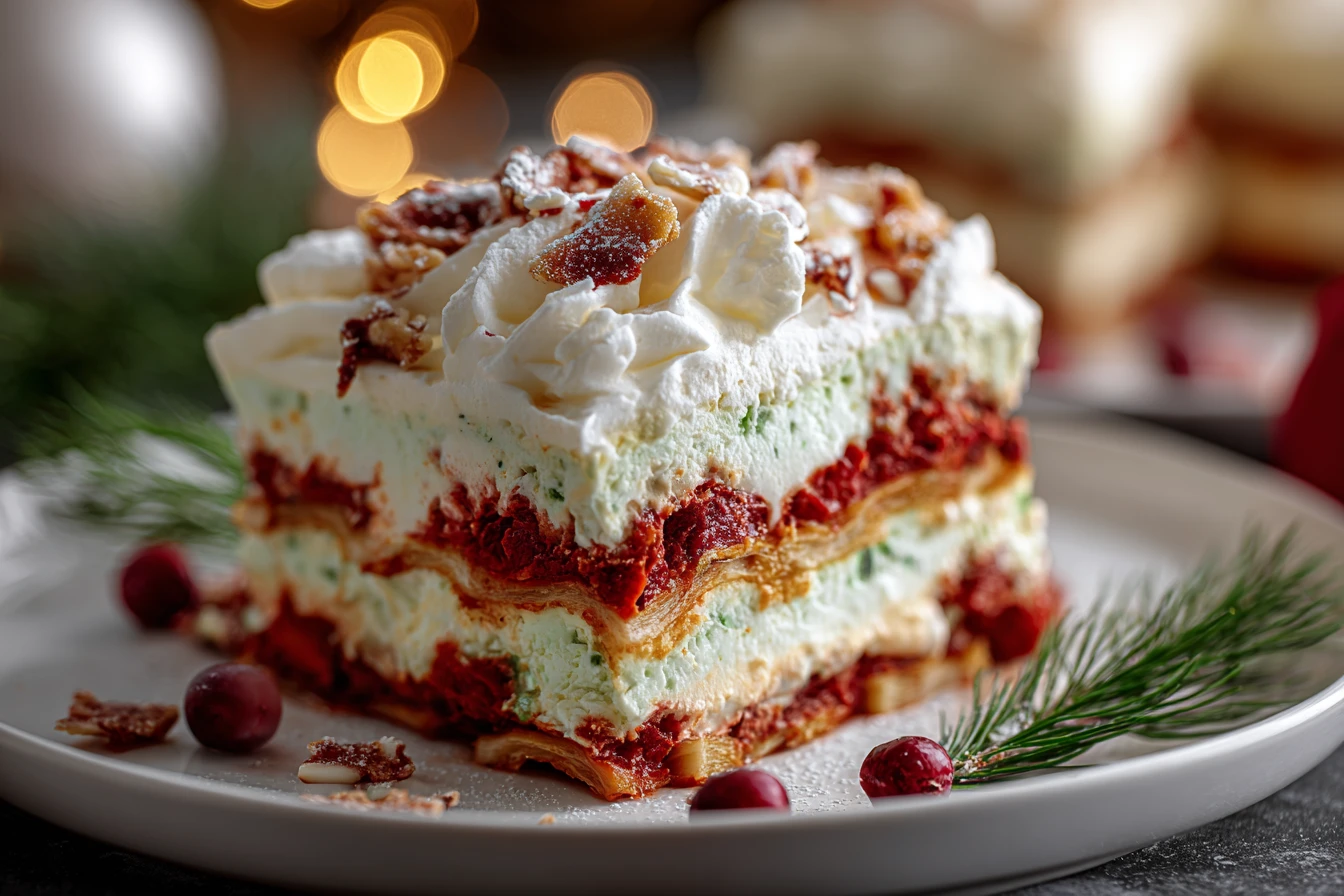 No Bake Christmas Lasagna – A Festive, Easy Dessert to Impress 2 No Bake Christmas Lasagna Recipe Easy Christmas Dessert Ideas Festive No Bake Lasagna Christmas Lasagna Dessert Tutorial Q...