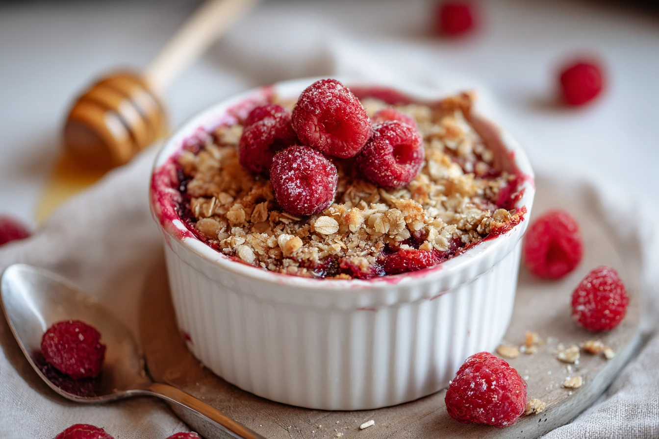 Raspberry Almond Crumble Recipe Healthy Breakfast Crumble Ideas Cozy Raspberry Almond Dessert Valentine's Day Breakfast Re...