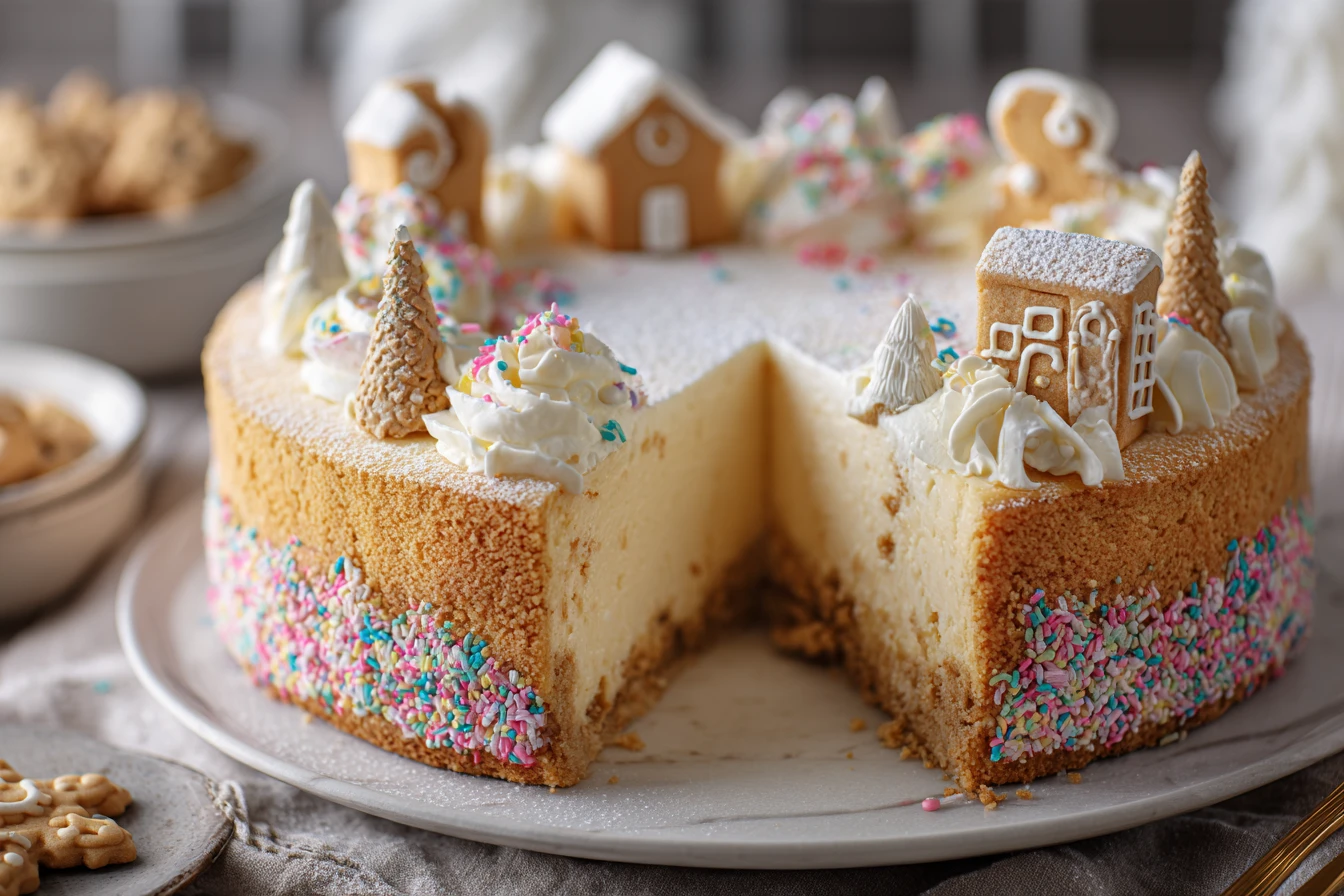 5-Star Sugar Cookie Cheesecake — Creamy & Irresistible 2 Sugar Cookie Cheesecake Recipe Best Sugar Cookie Cheesecake Homemade Sugar Cookie Cheesecake Sugar Cookie Crust Cheesecake...