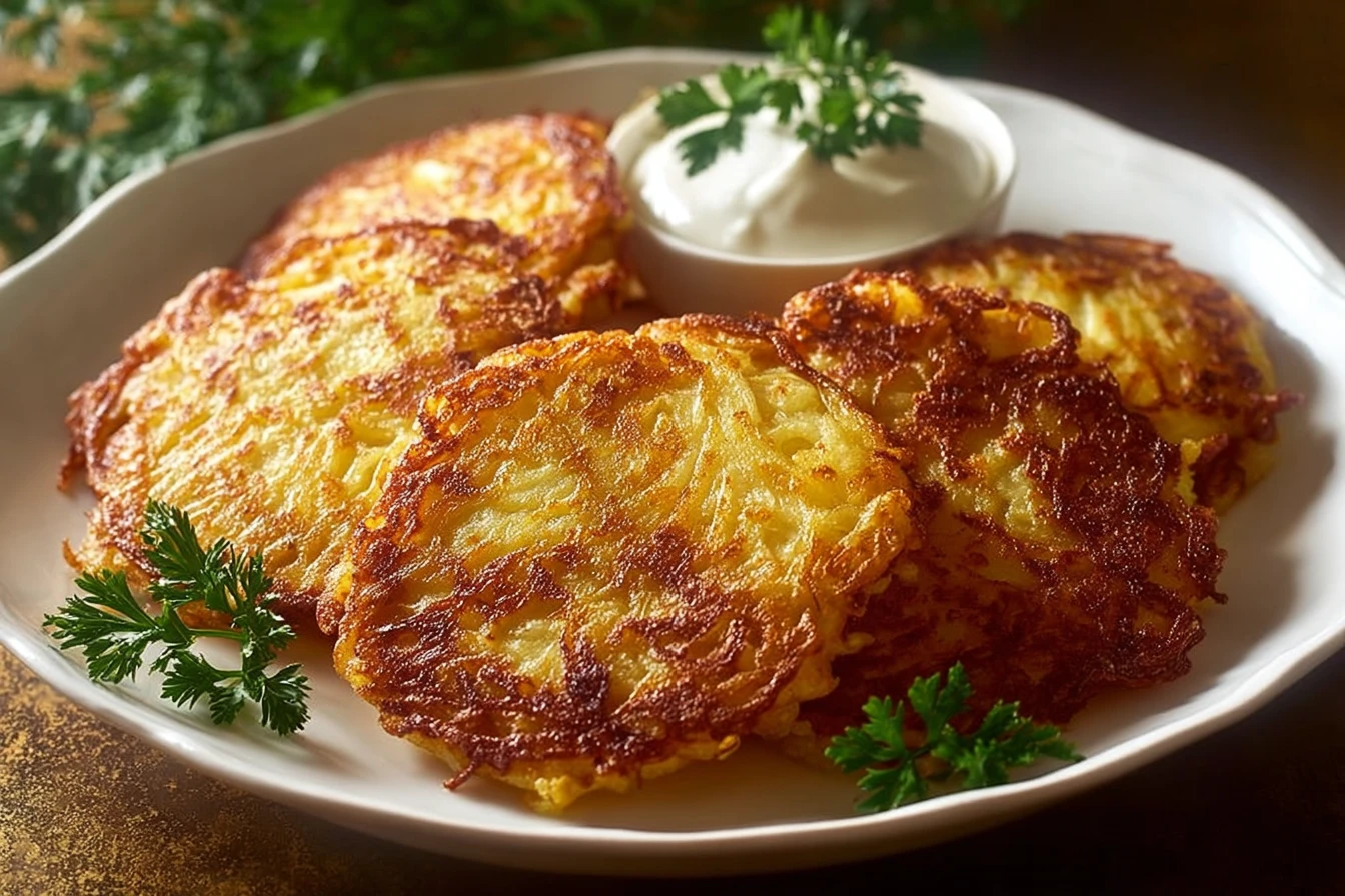 Authentic German Potato Pancakes Recipe Easy German Potato Pancakes For Breakfast Traditional German Kartoffelpuffer Recip...