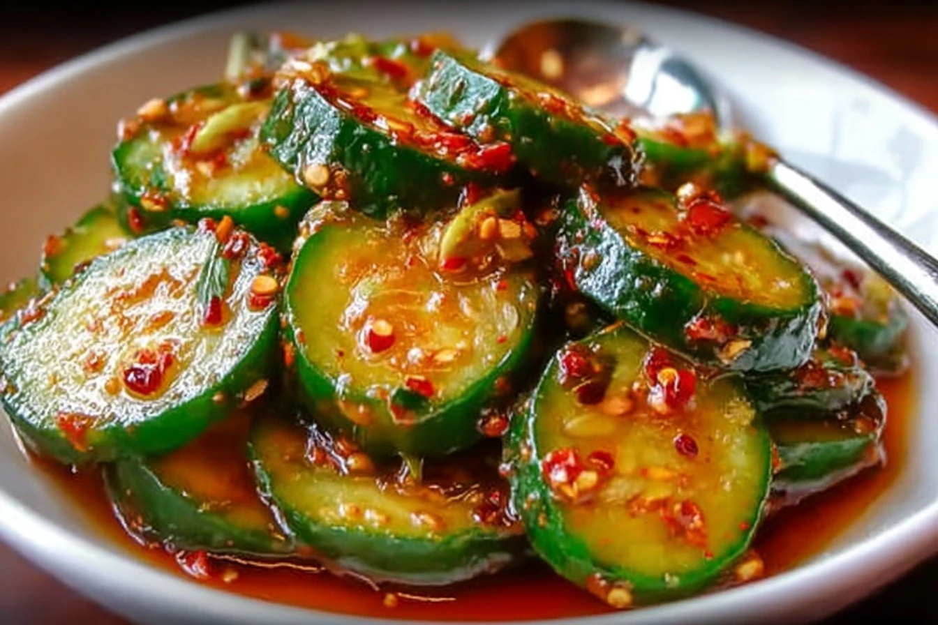 Best Korean Cucumber Salad Recipe Authentic Korean Cucumber Side Dish Easy Spicy Korean Cucumber Salad How To Make Korean ...