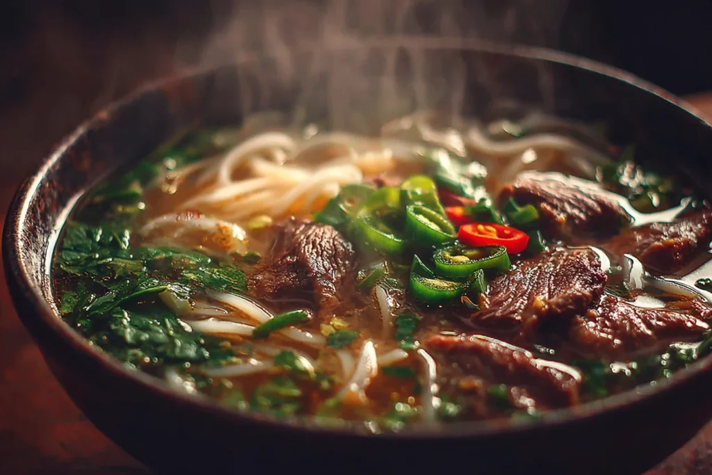 Easy Homemade Beef Pho Recipe Quick Beef Pho Cooking Steps Simple Beef Pho Recipe For Beginners Low-fat Traditional Beef P...