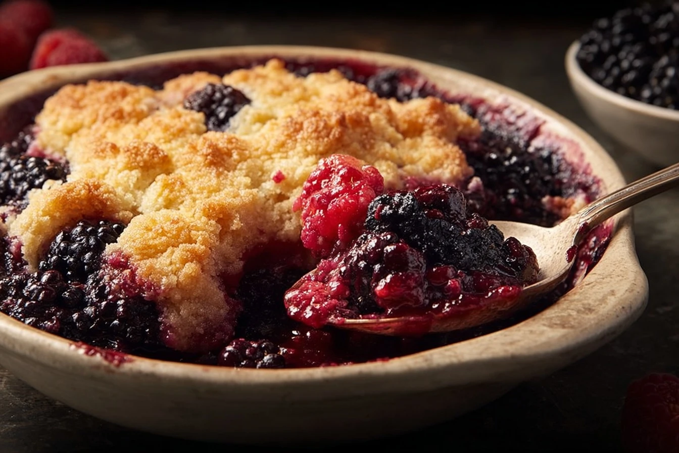 Sweet Blackberry Cobbler Recipe 2 Easy Homemade Sweet Blackberry Cobbler Recipe Best Southern Blackberry Cobbler Recipe Quick Blackberry Cobbler With Fresh ...