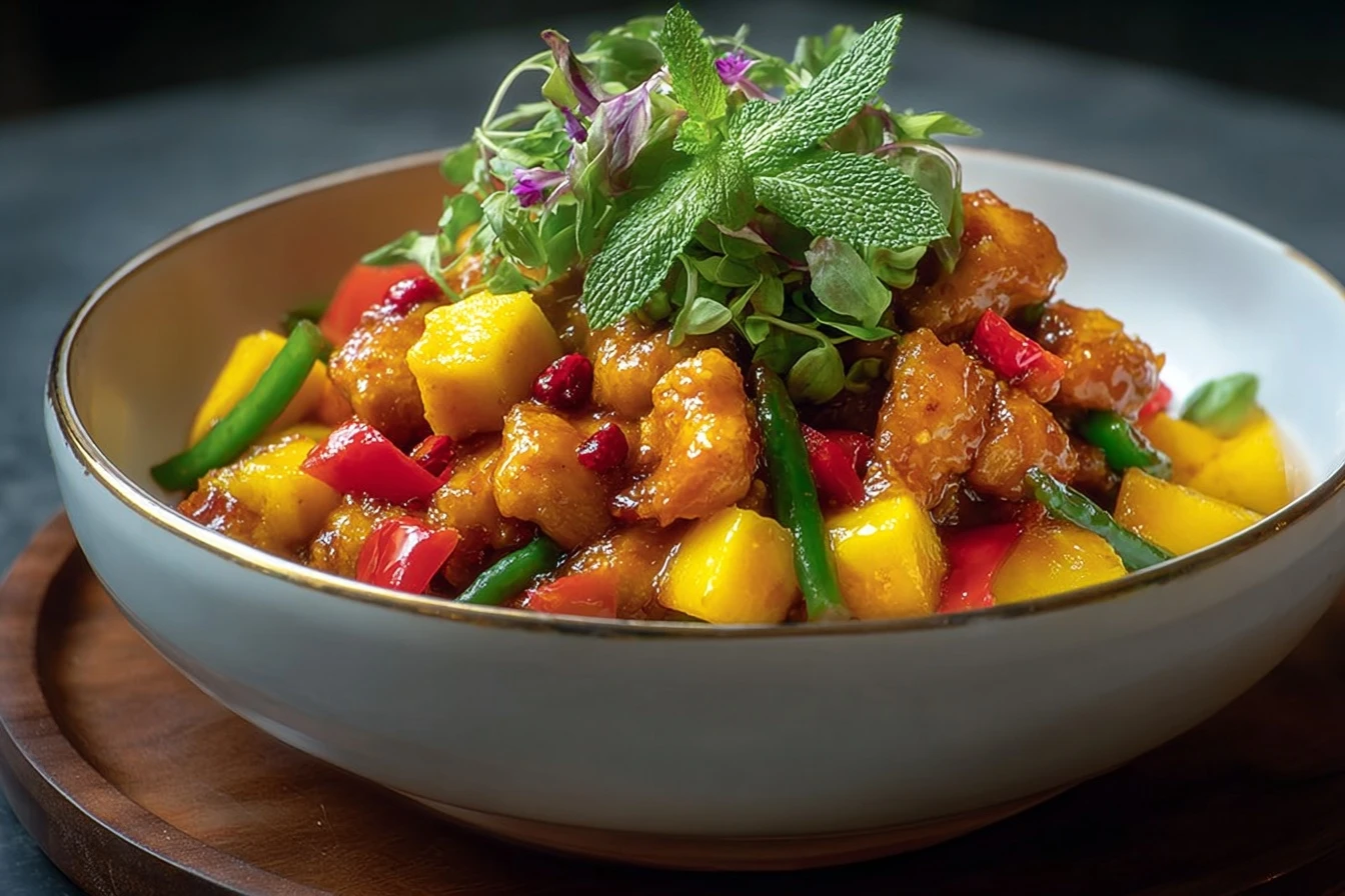 Easy Mango Chicken Stir Fry Recipe Homemade Mango Chicken Stir Fry Best Mango Chicken Stir Fry Recipe Mango Chicken Stir F...