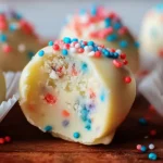 Easy No Bake Cake Batter Truffles Recipe 7-ingredient Cake Batter Truffles No Bake Truffles With Cake Mix Homemade No Bake...