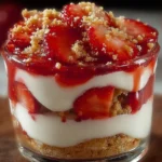 Easy Strawberry Shortcake Cheesecake Cups Recipe Homemade Strawberry Cheesecake Cups Recipe Mini Strawberry Shortcake Chee...