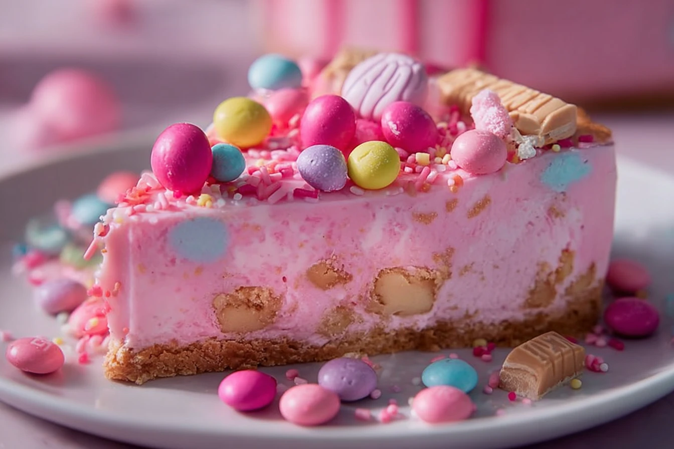 Pink M&M Snickers Cheesecake Recipe 4 Pink Snickers Cheesecake Recipe