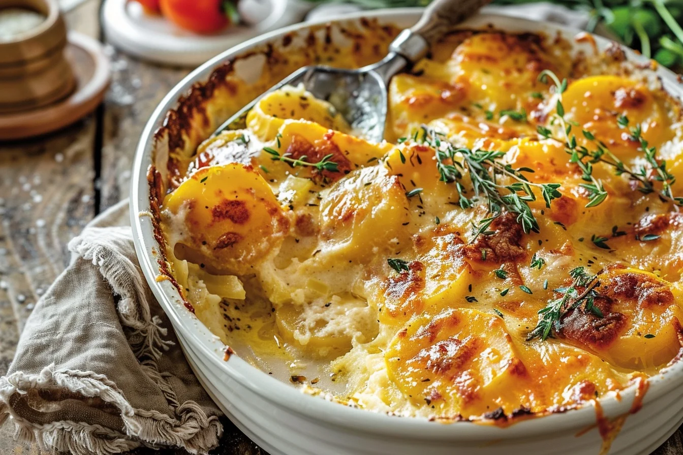 cheesy au gratin potatoes middle