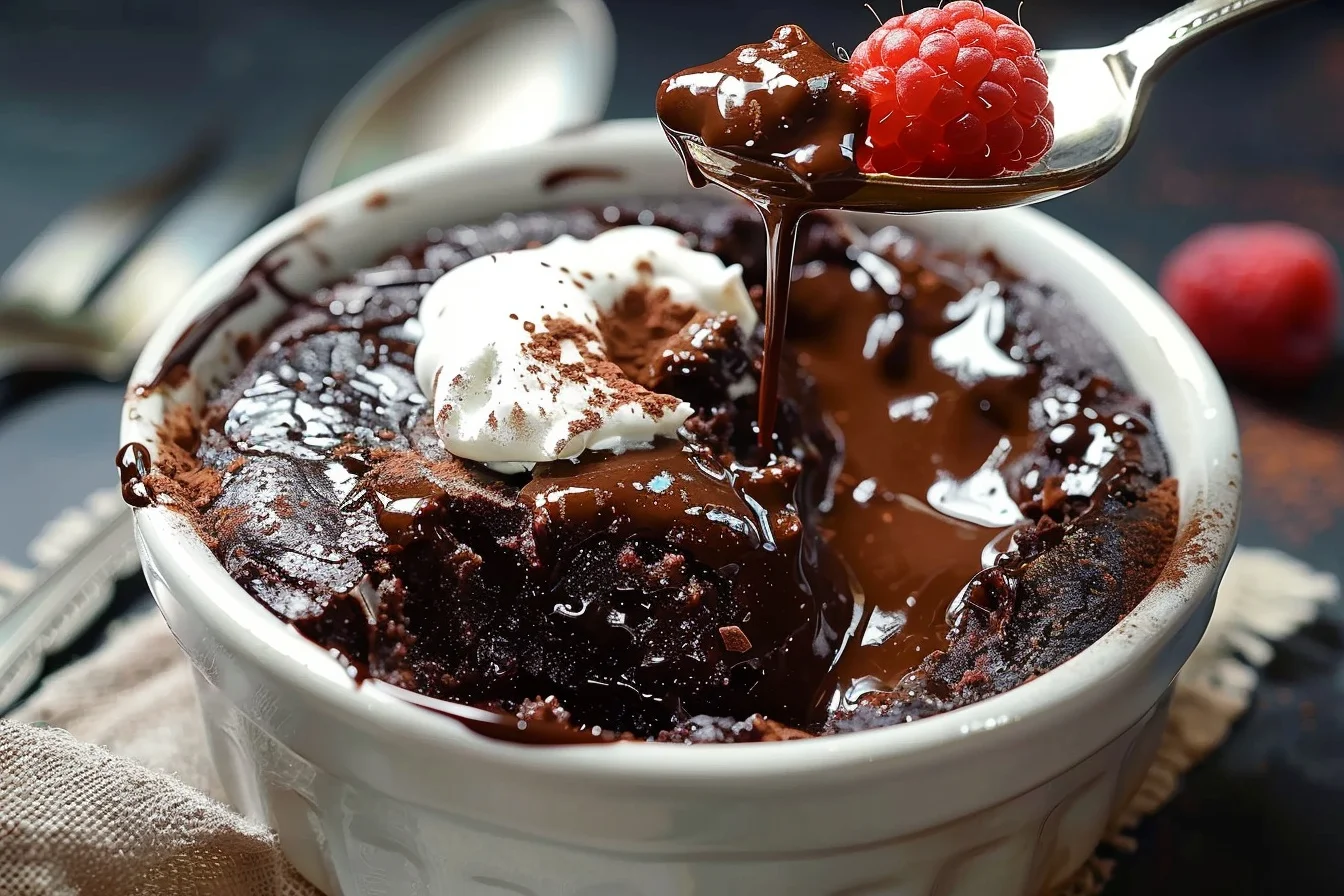 chocolate self saucing pudding end