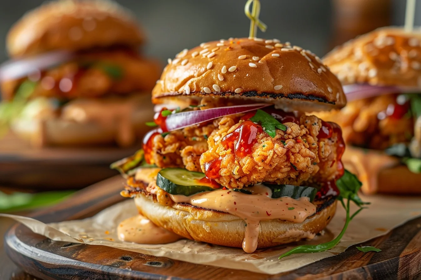 crack chicken burgers end