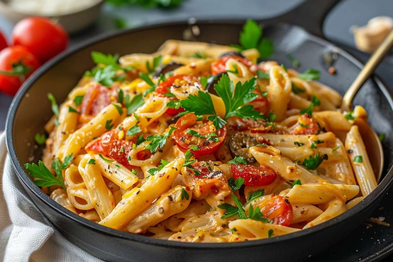 creamy vegan cajun pasta top 1