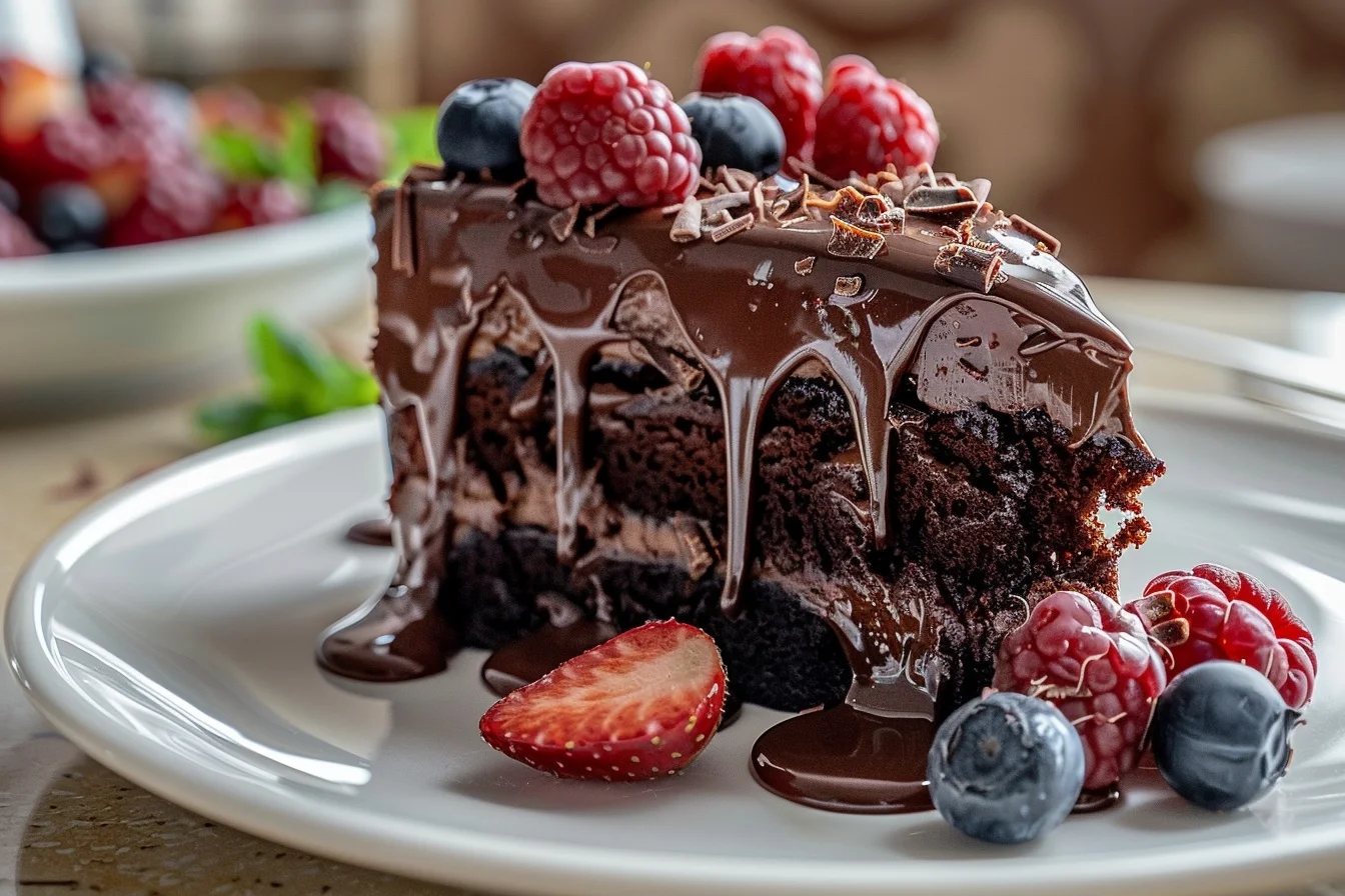 Death By Chocolate Poke Cake