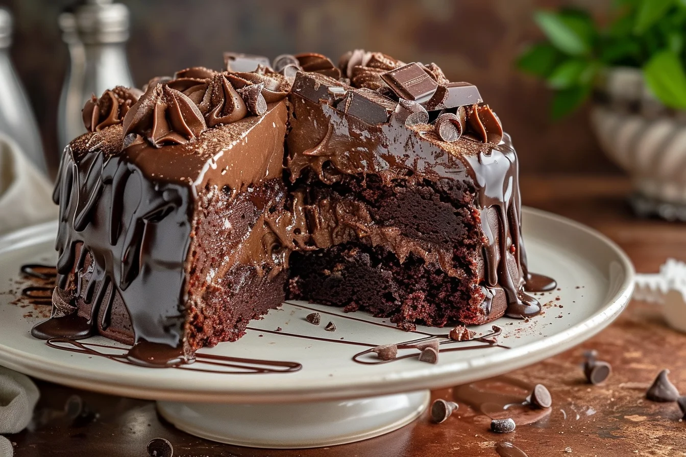 death by chocolate poke cake top 1