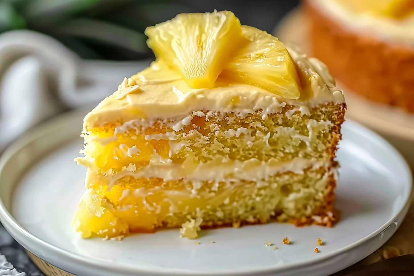 Easy 4 Ingredient Pineapple Cake: 7 Simple Steps in 15
