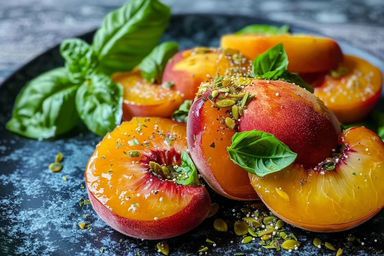 "Fresh Peach Basil Starter Recipe" 5 "Fresh Peach Basil Starter Recipe" Discover the Perfect Fresh Peach Basil Starter Recipe
