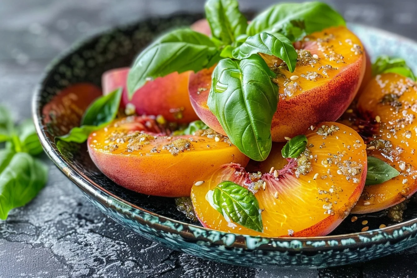 fresh peach basil starter recipe 5 fresh peach basil starter recipe discover the perfect fresh peach basil starter recipe middle