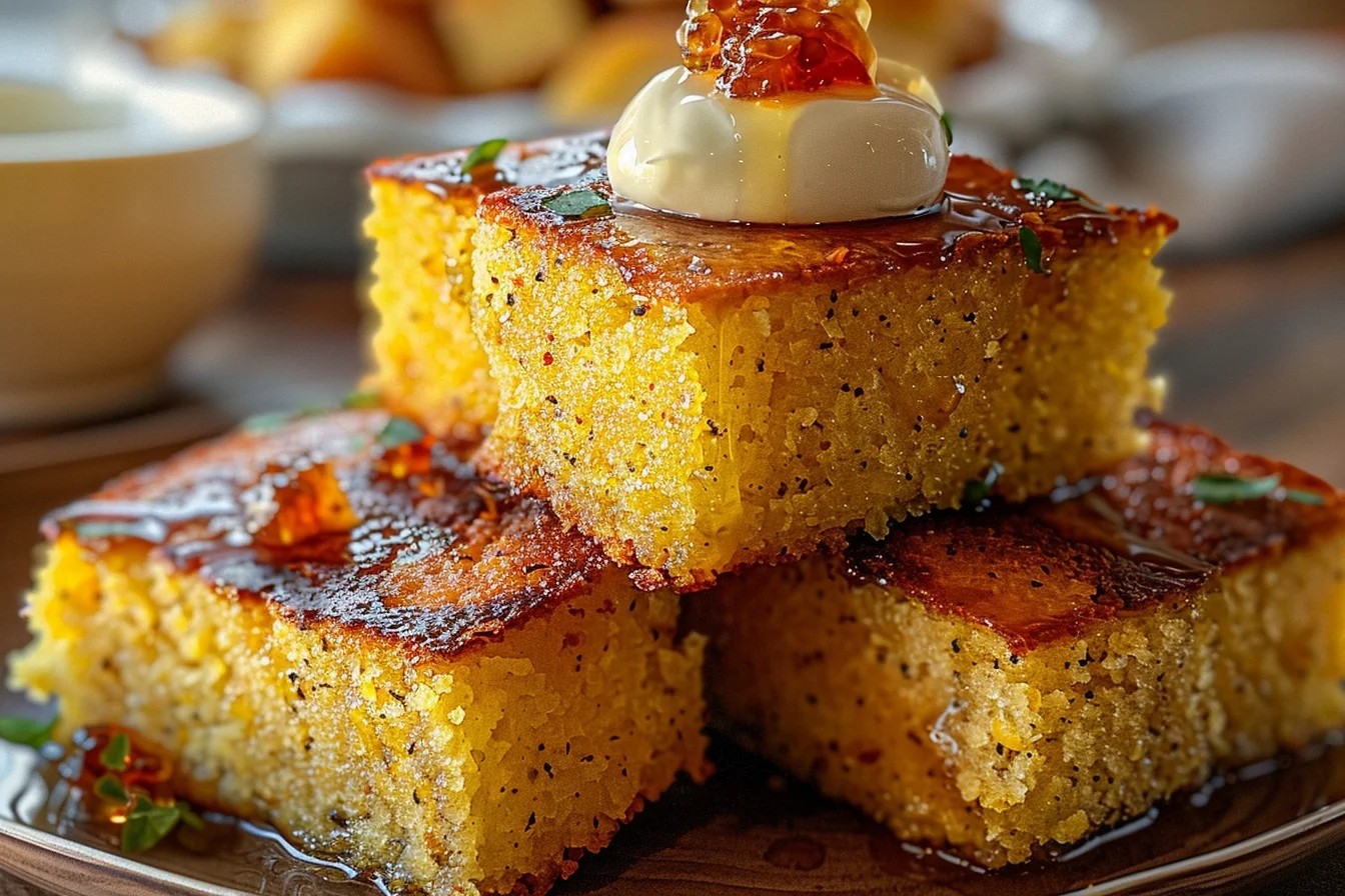 Honey Butter Cornbread 3 honey butter cornbread middle