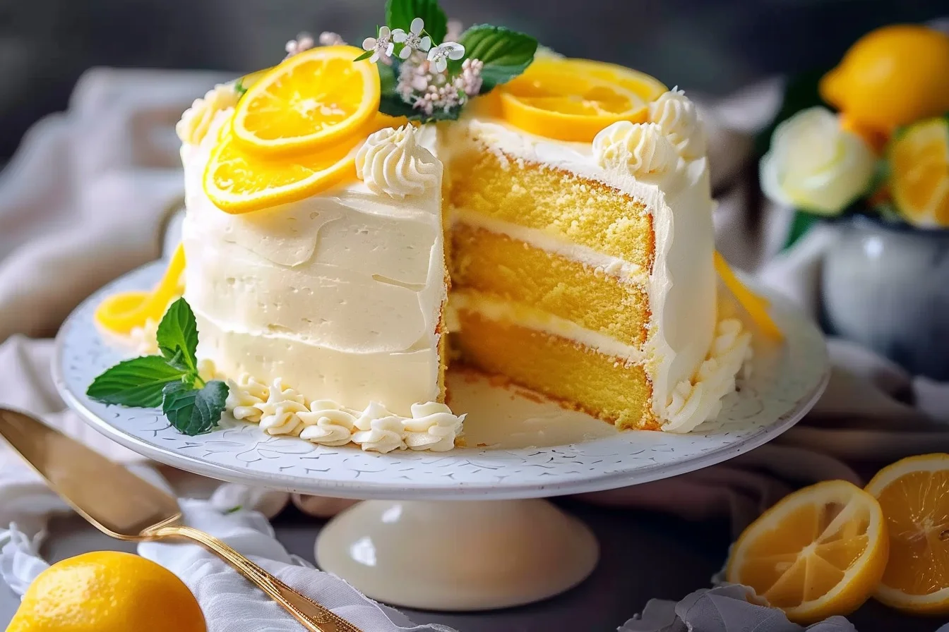 Lemon Cake With A Secret Fluffy Lemon Frosting 5 Lemon Cake With A Secret Fluffy Lemon Frosting