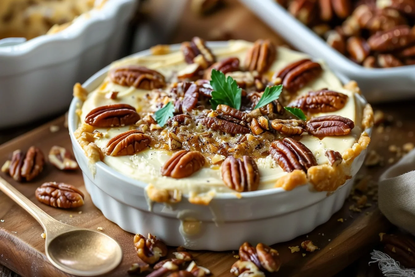 no bake pecan pie dip middle