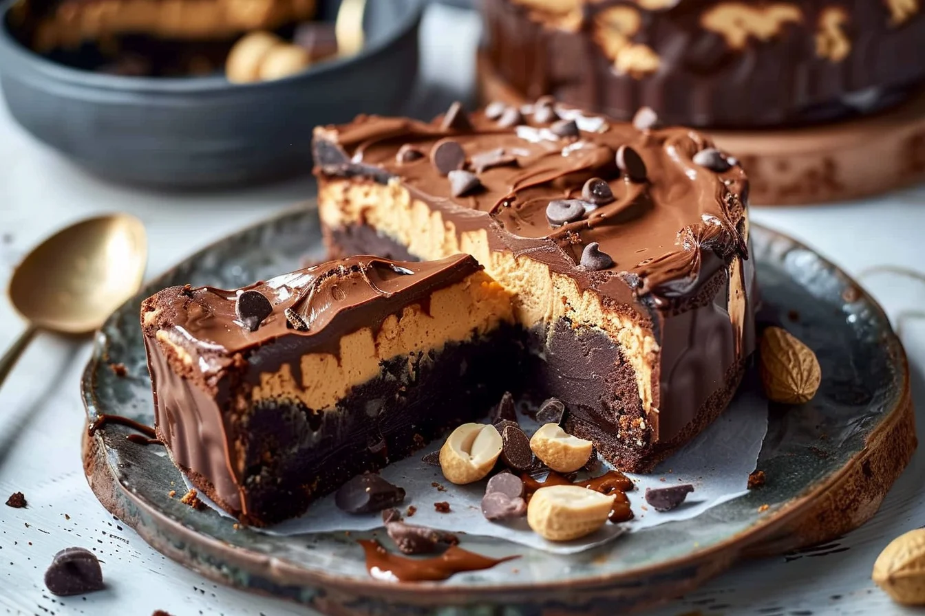 Peanut Butter Cheesecake Stuffed Chocolate Loaf 3 peanut butter cheesecake stuffed chocolate loaf middle