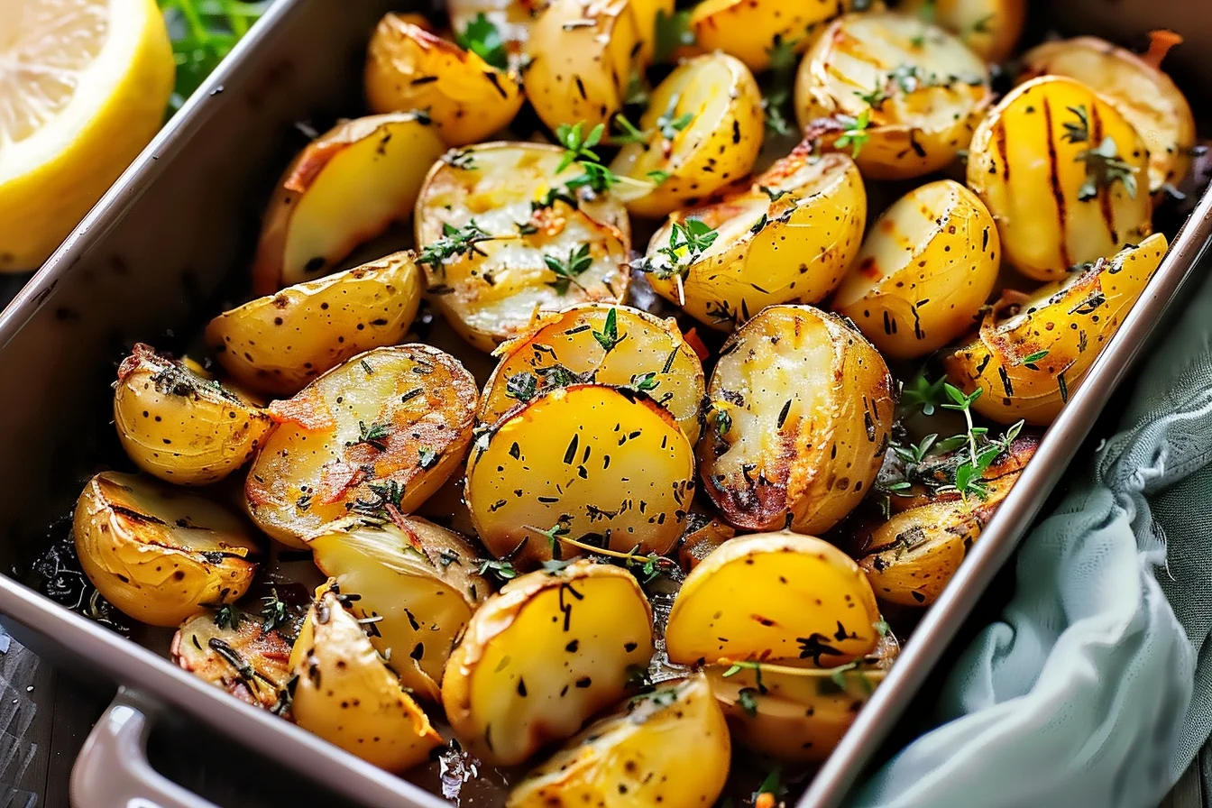 perfectly crispy lemon herb roasted potatoes you ll crave end