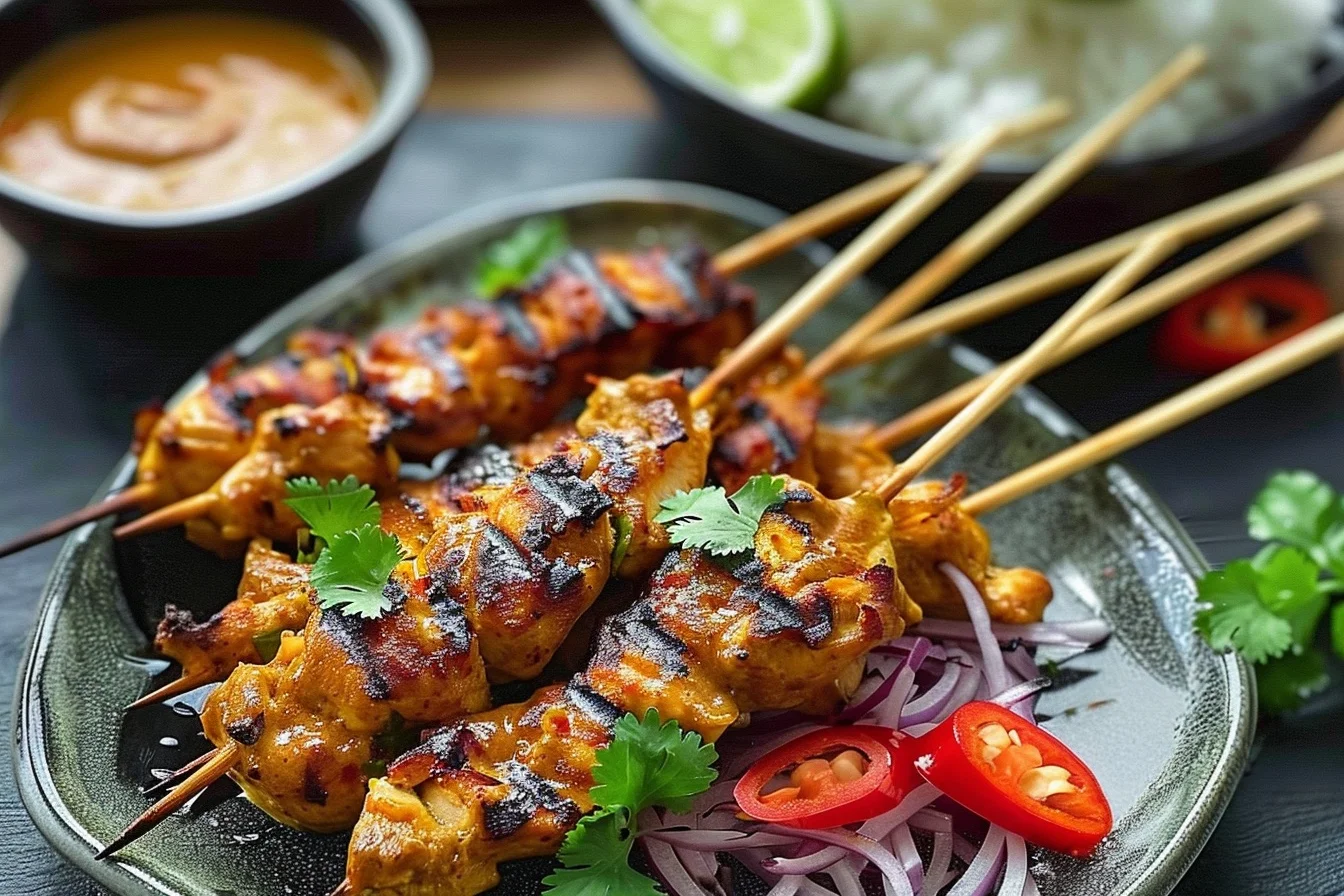 satay chicken with restaurant style 6 flavorful tips middle