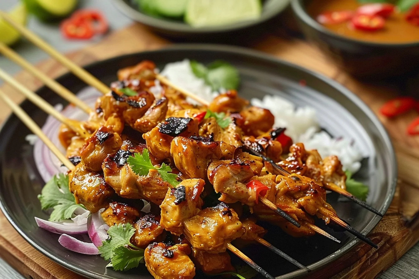 satay chicken with restaurant style 6 flavorful tips top