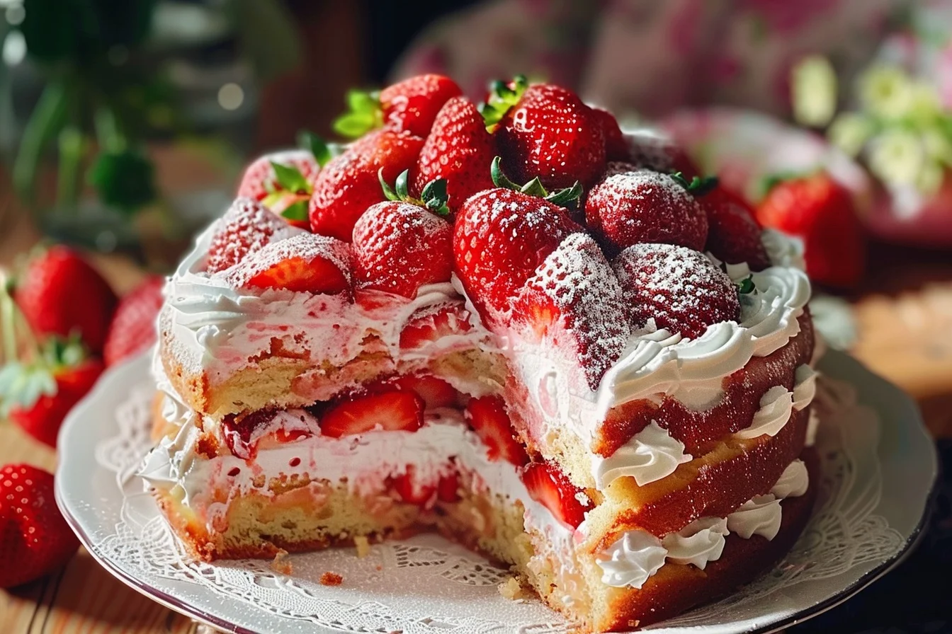 strawberry cake really easy cake 7 simple steps in 15 top