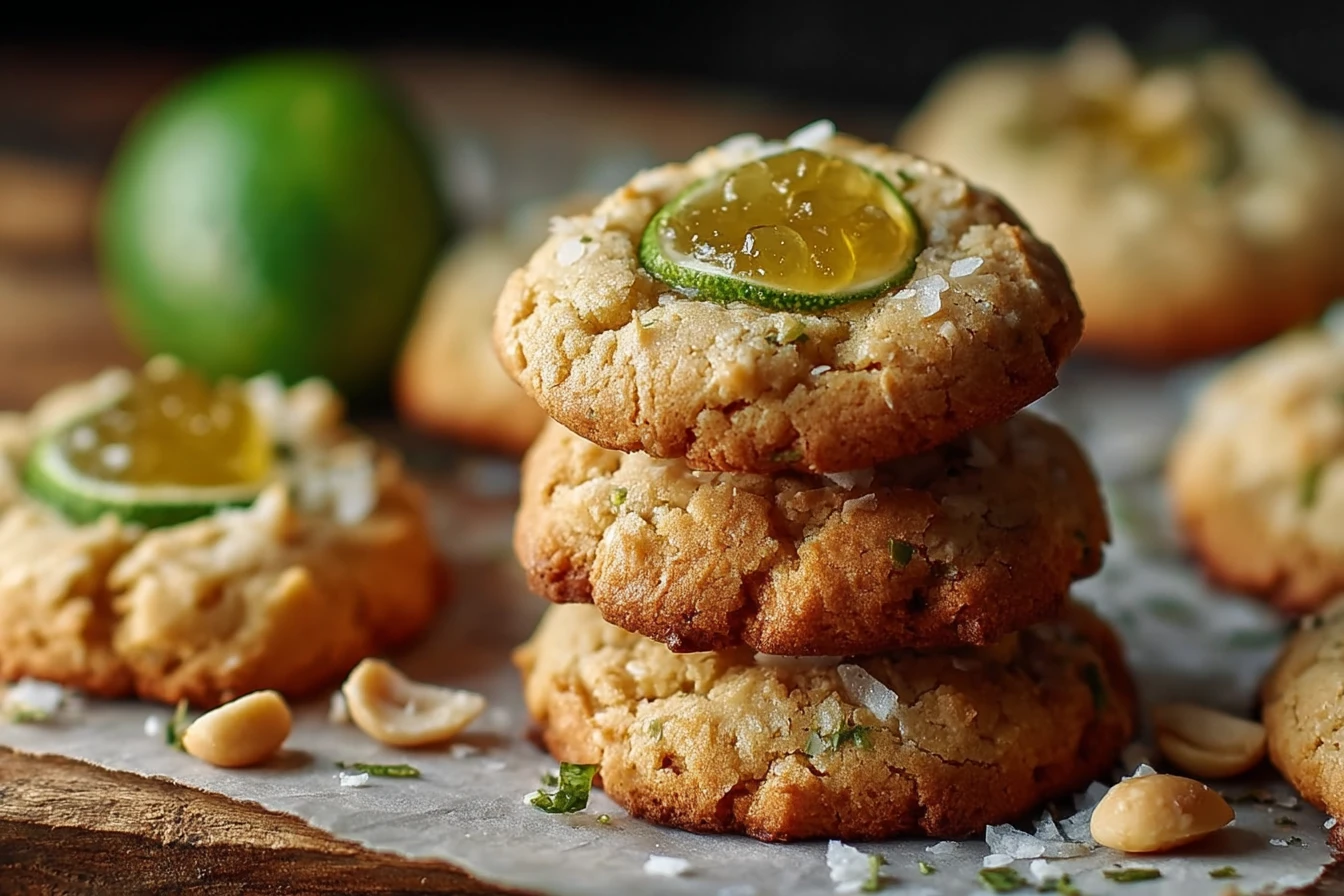 Toasted Coconut Lime Curd Cookies Recipe Homemade Macadamia Nut Lime Cookies Easy Coconut Lime Macadamia Cookies Gluten Fr...
