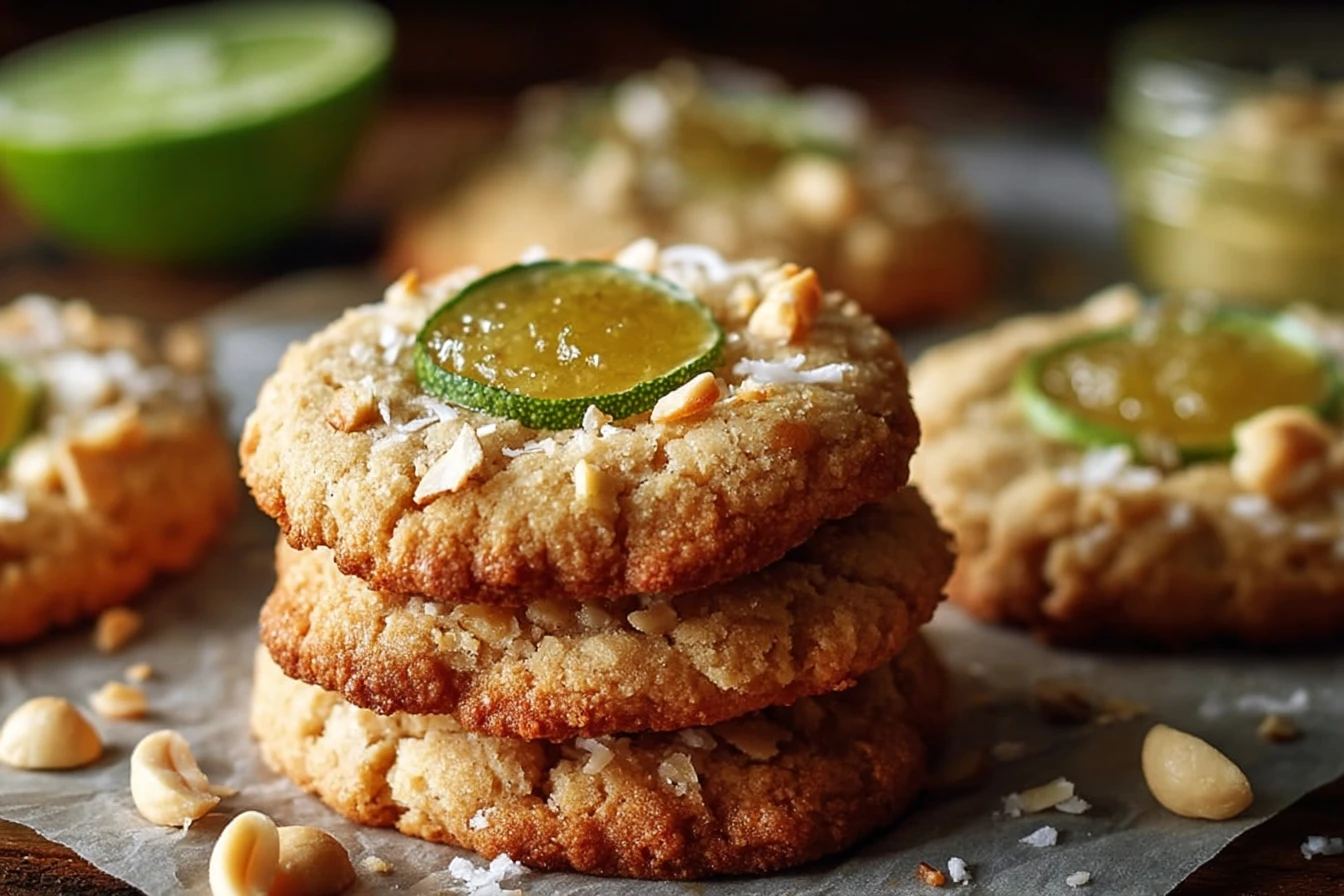 Toasted Coconut Lime Curd Cookies Recipe Homemade Macadamia Nut Lime Cookies Easy Coconut Lime Macadamia Cookies Gluten Fr...