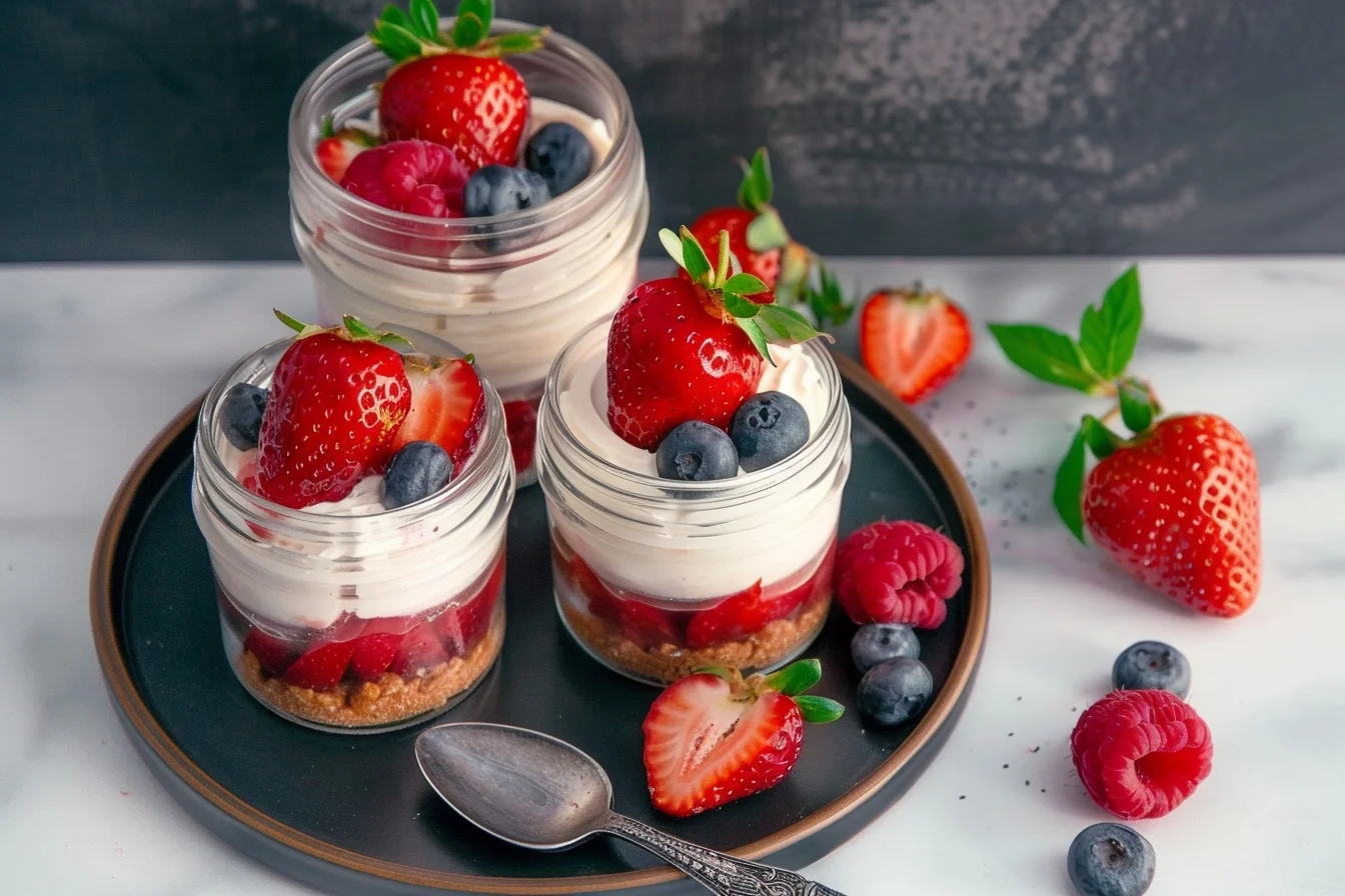 Bake Strawberry Cheesecake Jars: 7 Easy Steps 3 bake strawberry cheesecake jars 7 easy steps middle