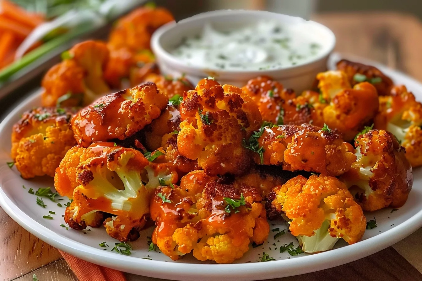 Buffalo Cauliflower Bites Valentines: 5 Easy Appetizers in
