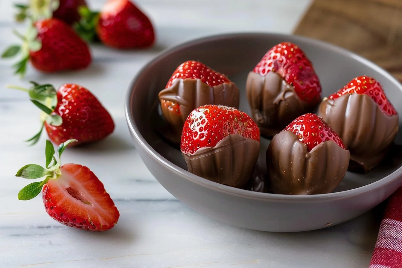 chocolate covered strawberries dessert 5 easy steps middle