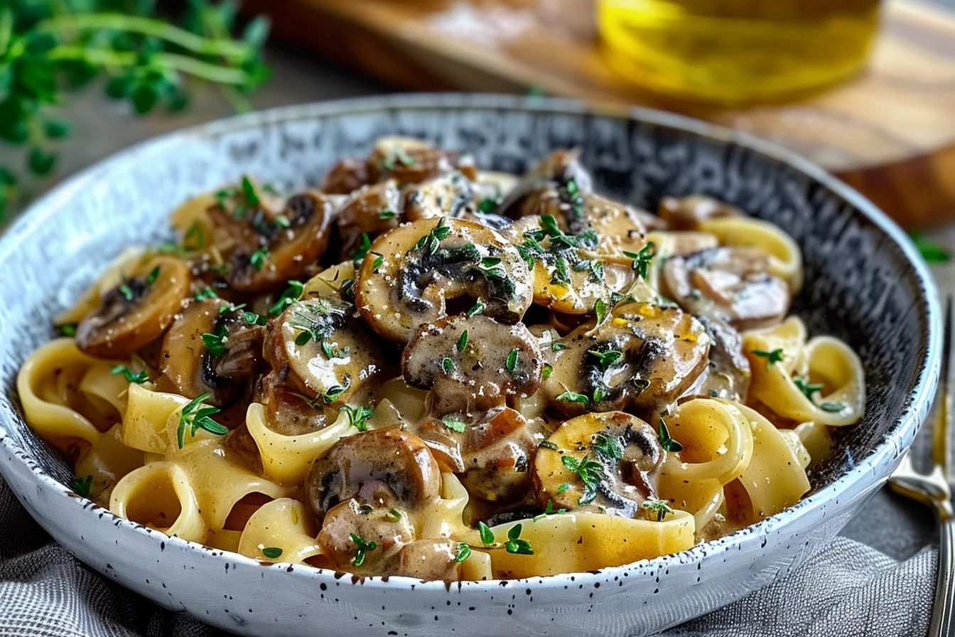 creamy vegan mushroom stroganoff 5 easy comfort recipes in middle