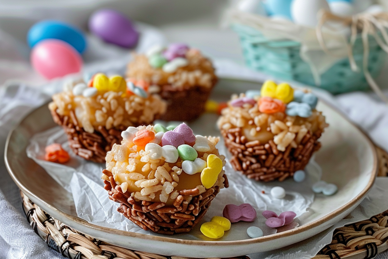 easy easter rice krispie nests 6 fun ideas end