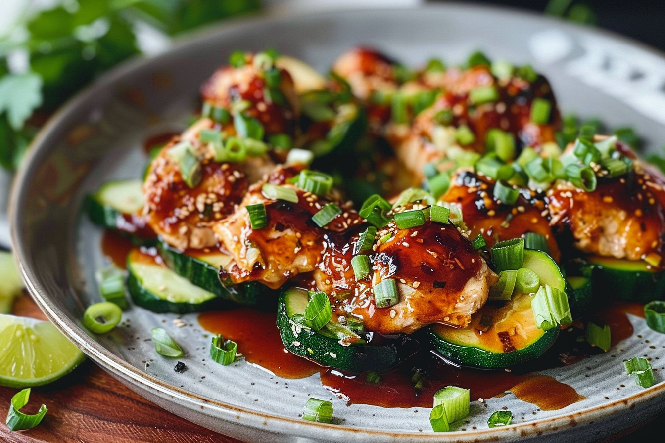 easy sticky bbq chicken zucchini 5 middle