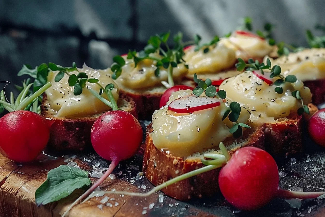 fresh spring radish butter 3 easy light snack recipes in end