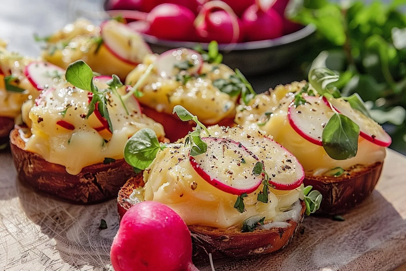 Fresh Spring Radish Butter: 3 Easy Light Snack Recipes in