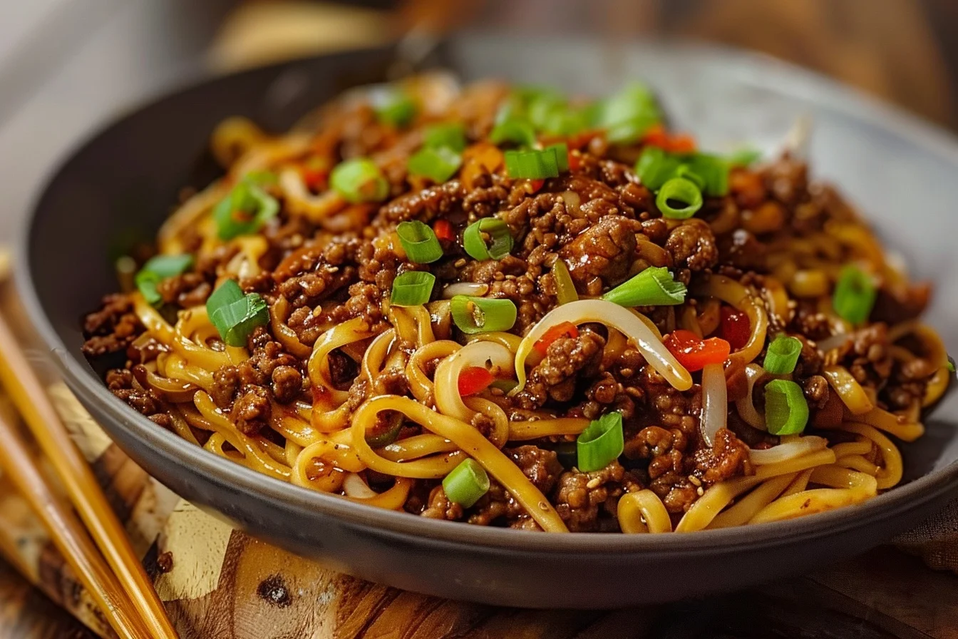 ground beef mongolian noodles 5 Unleash the Flavor: How to Make Perfect in 3 steps 4 ground beef mongolian noodles 5 unleash the flavor how to make perfect in 3 steps end