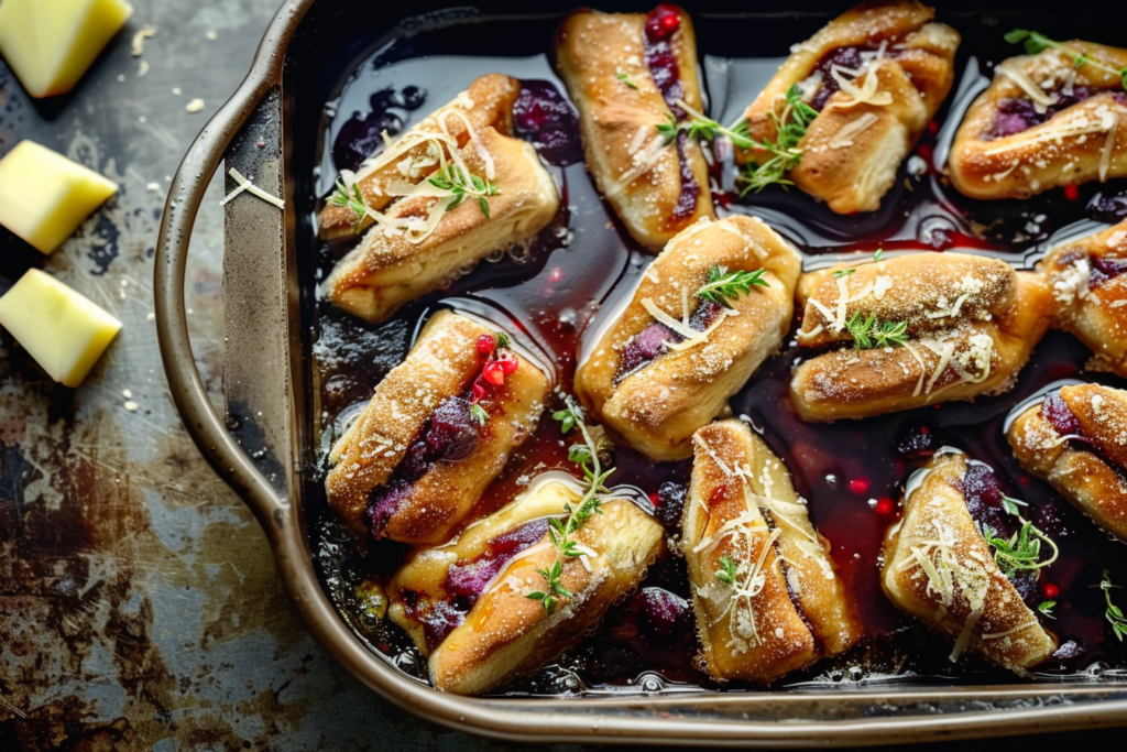 A beautifully arranged tea set with assorted herbal teas, fresh flowers, and delicate pastries on a wooden table.
