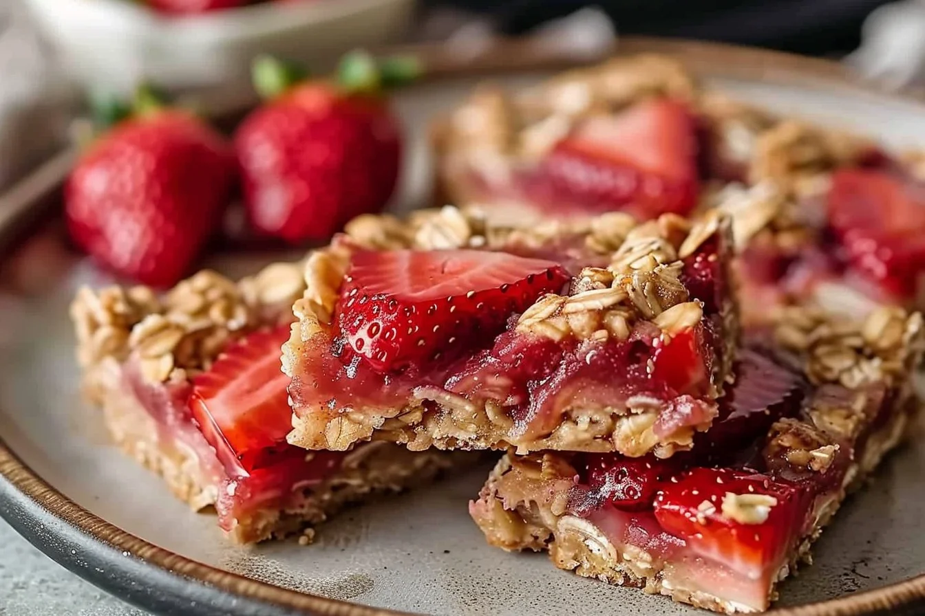 healthy strawberry oatmeal bars 6 tasty treats end