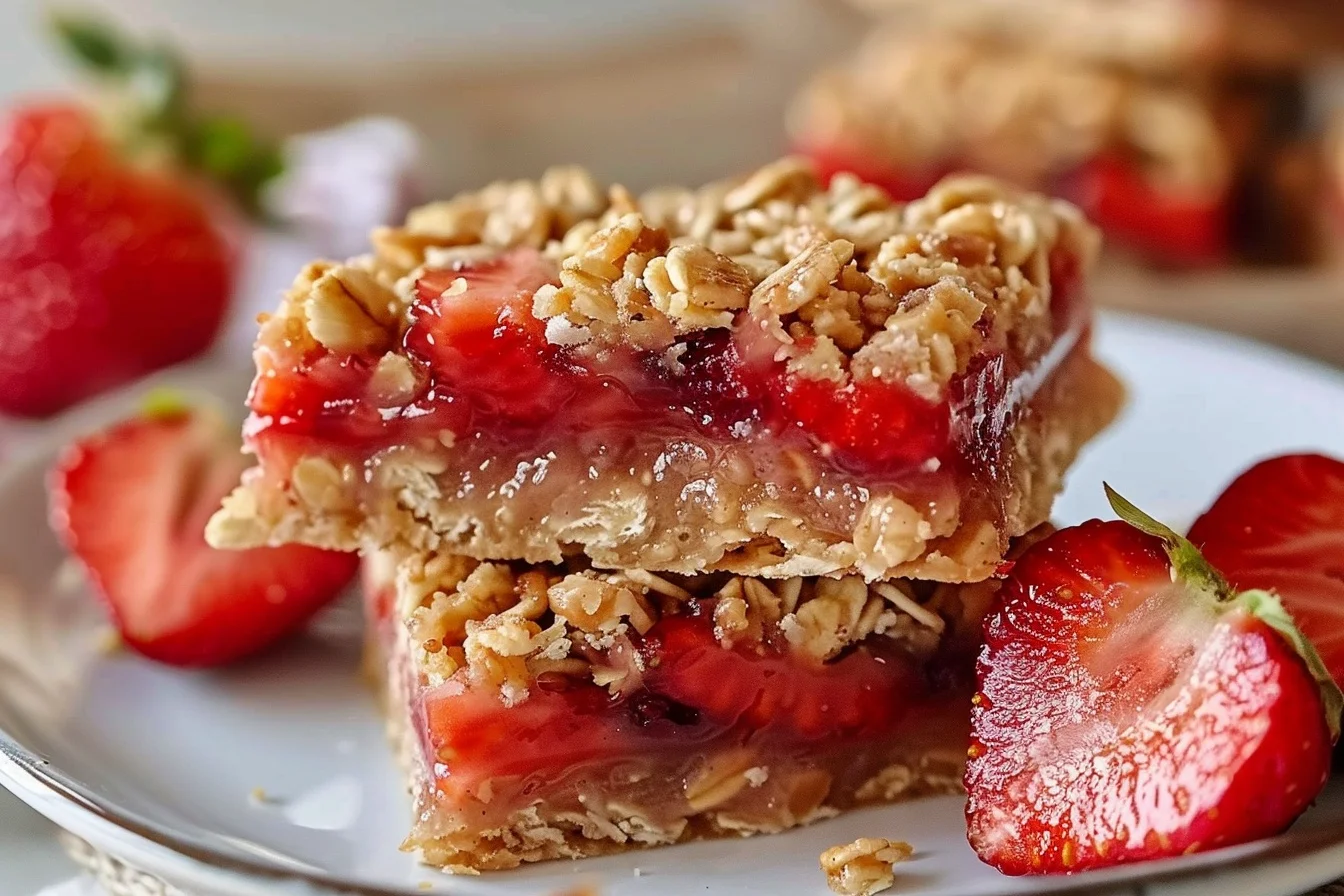 healthy strawberry oatmeal bars 6 tasty treats middle