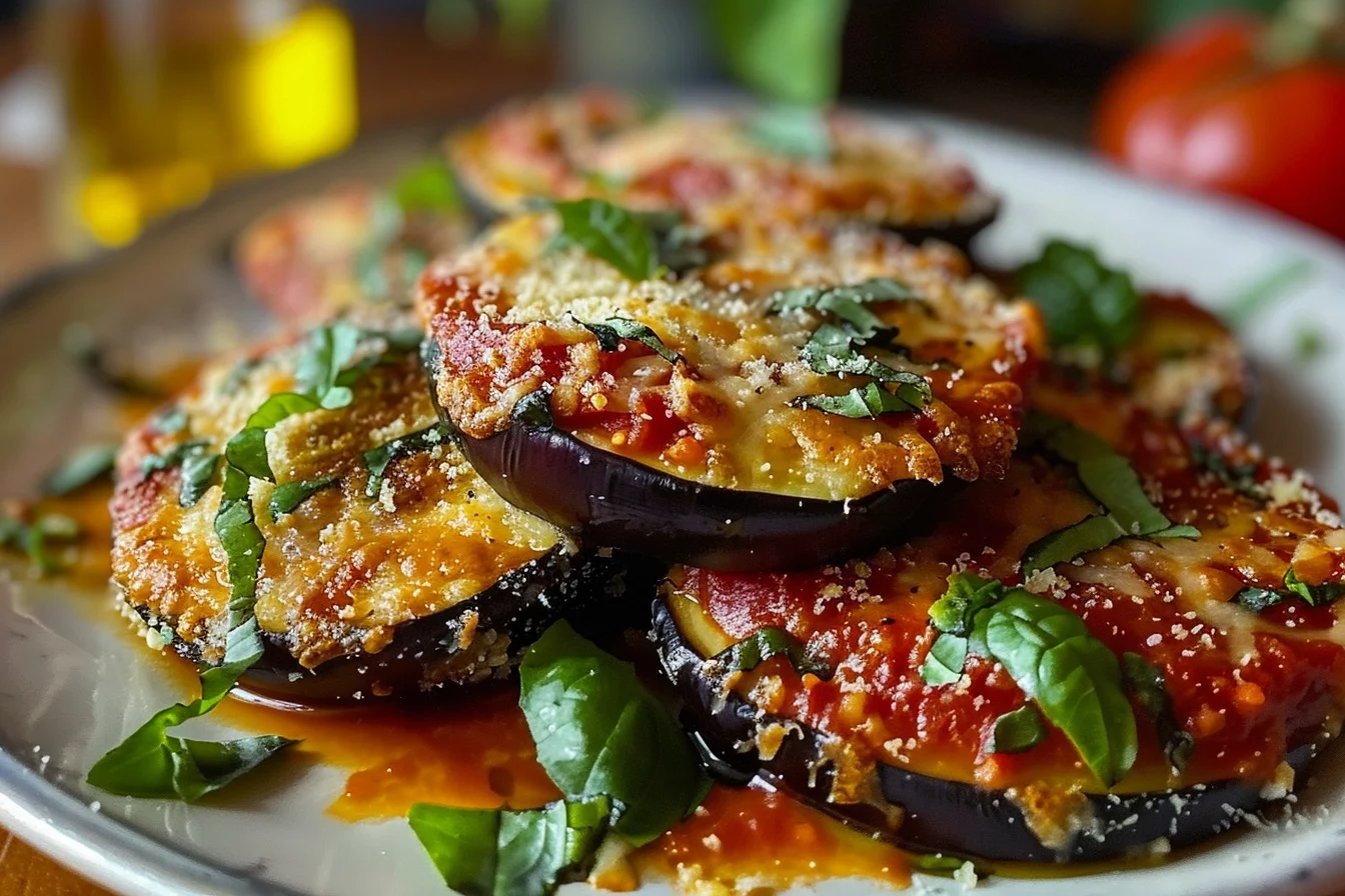 Low Carb Eggplant Parmesan: 4 Easy Crispy Layers in 15 2 low carb eggplant parmesan 4 easy crispy layers in 15 top