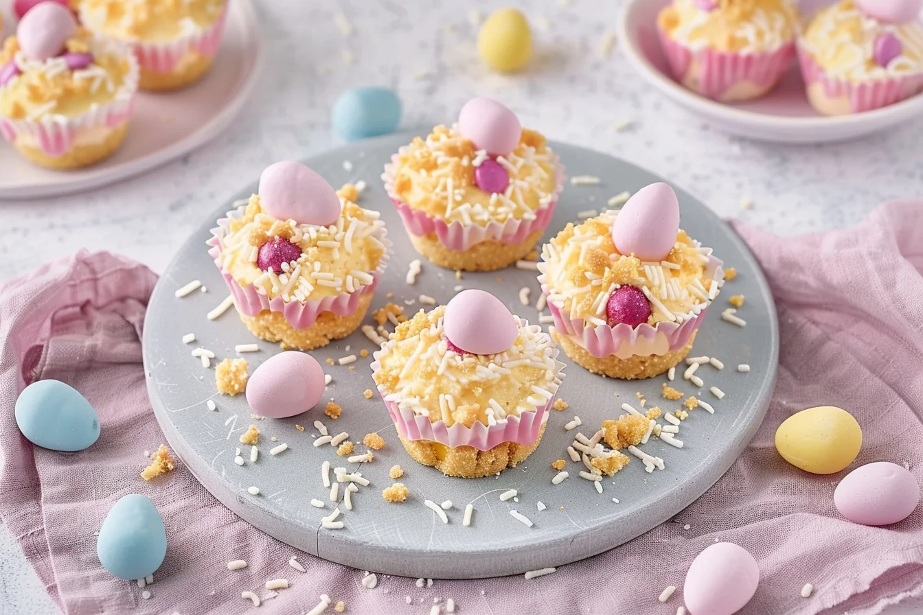 Mini Easter Cheesecake Cups: 5 Simple Steps 2 mini easter cheesecake cups 5 simple steps top