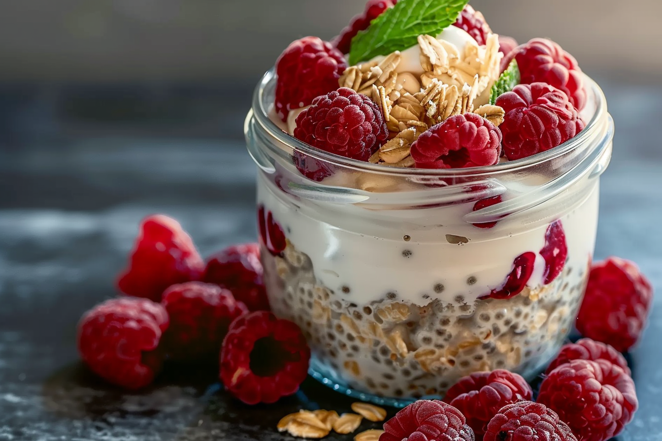 Overnight Oats Raspberry Chia: 8 Easy Recipes 2 overnight oats raspberry chia 8 easy recipes top