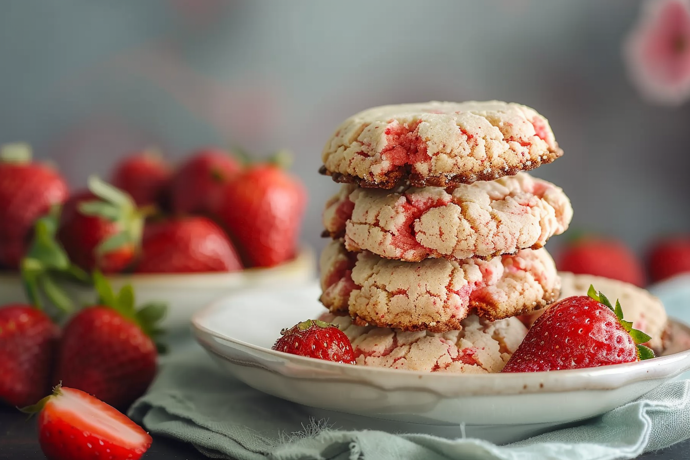 Strawberry Cake Mix Cookies: 5 Easy Recipes 3 strawberry cake mix cookies 5 easy recipes middle