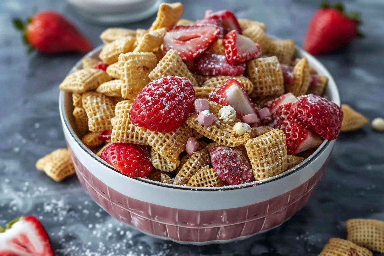 strawberry chex mix valentines 6 fun snack ideas end